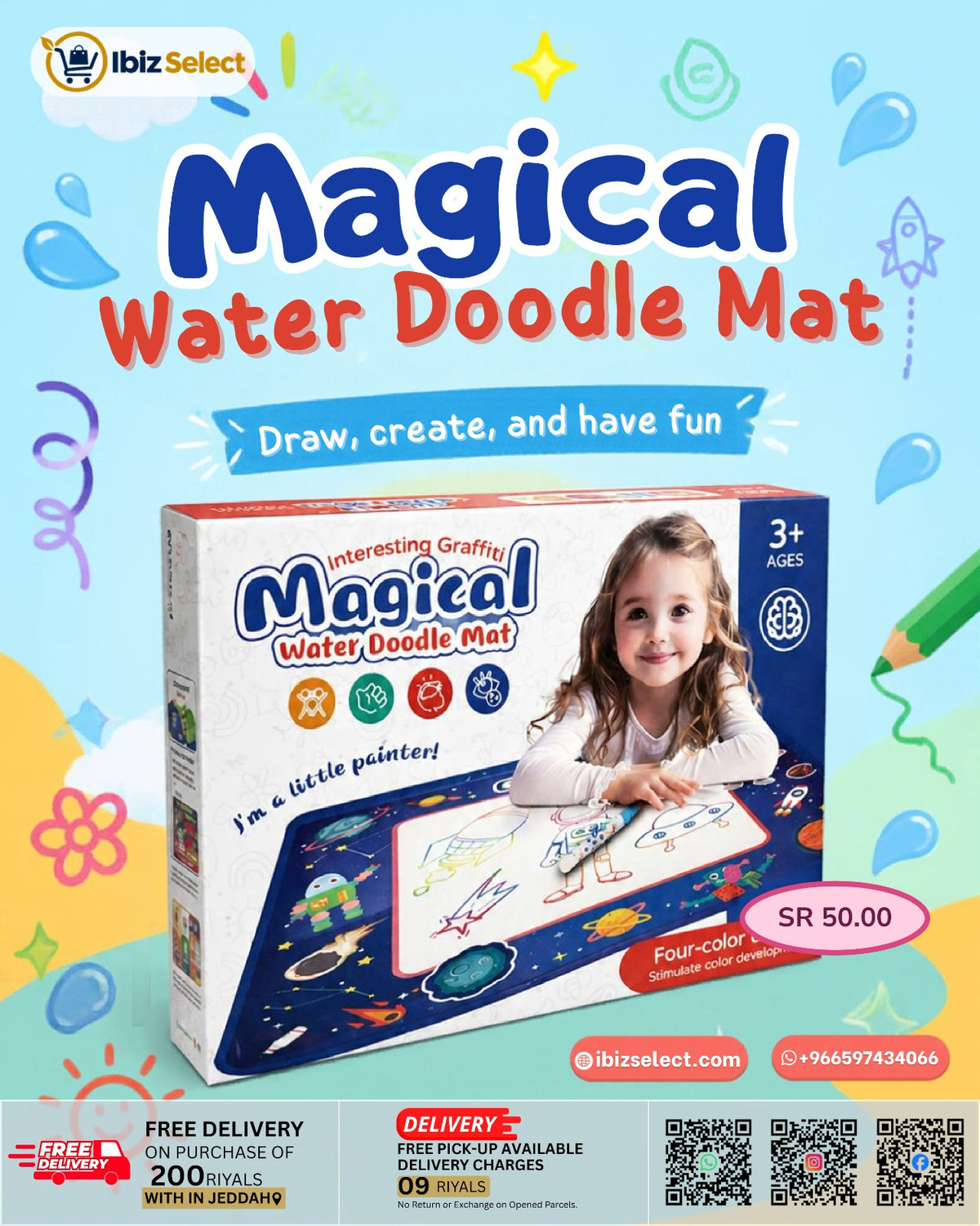 Magical Water Doodle Mat